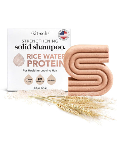 Next Kitsch Rice Water Protein Strengthening Shampoo Bar- Buy online at McGrocer