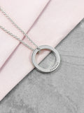 Treat Republic family ring necklace personalised pendant 47cm - British product