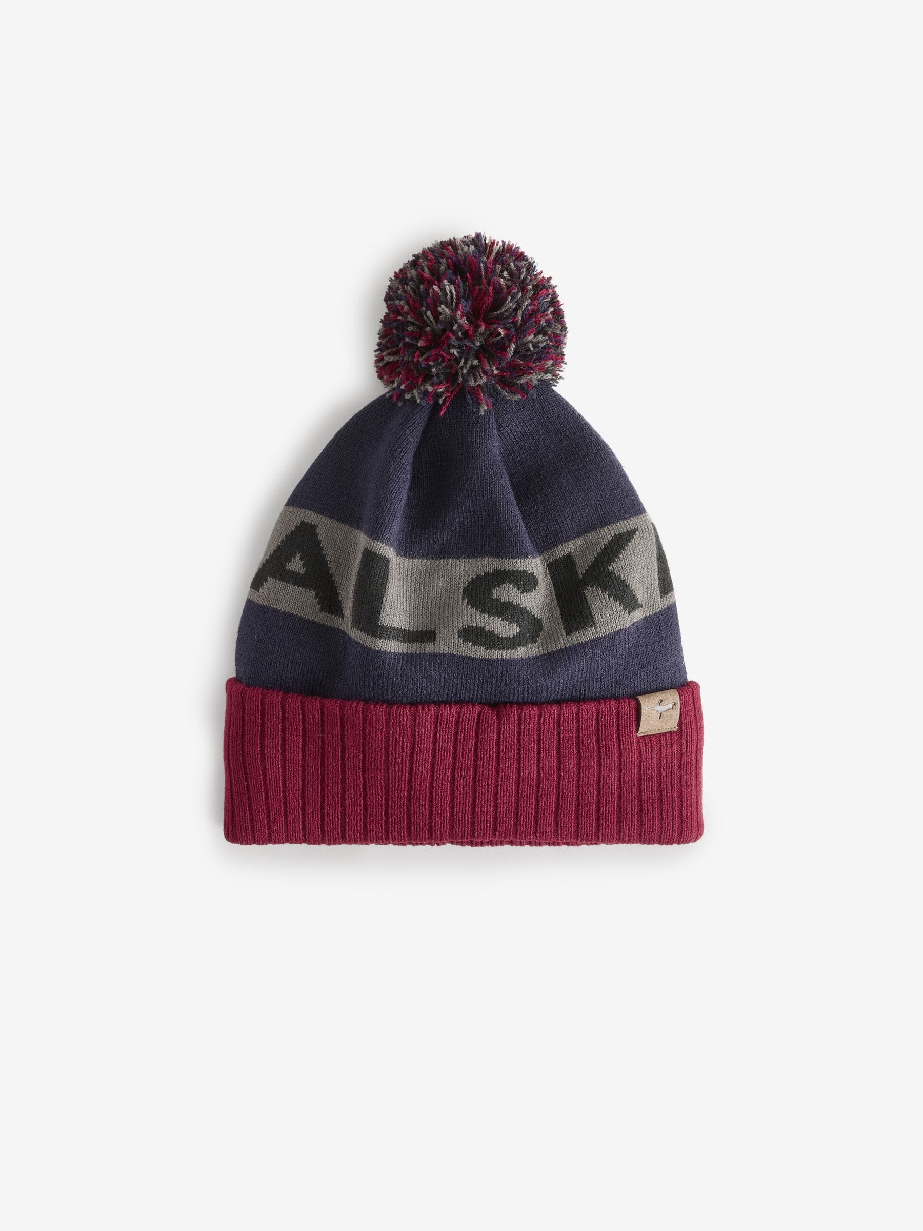 Sealskinz Blue Foulden Water Repellent Cold Weather Bobble Hat