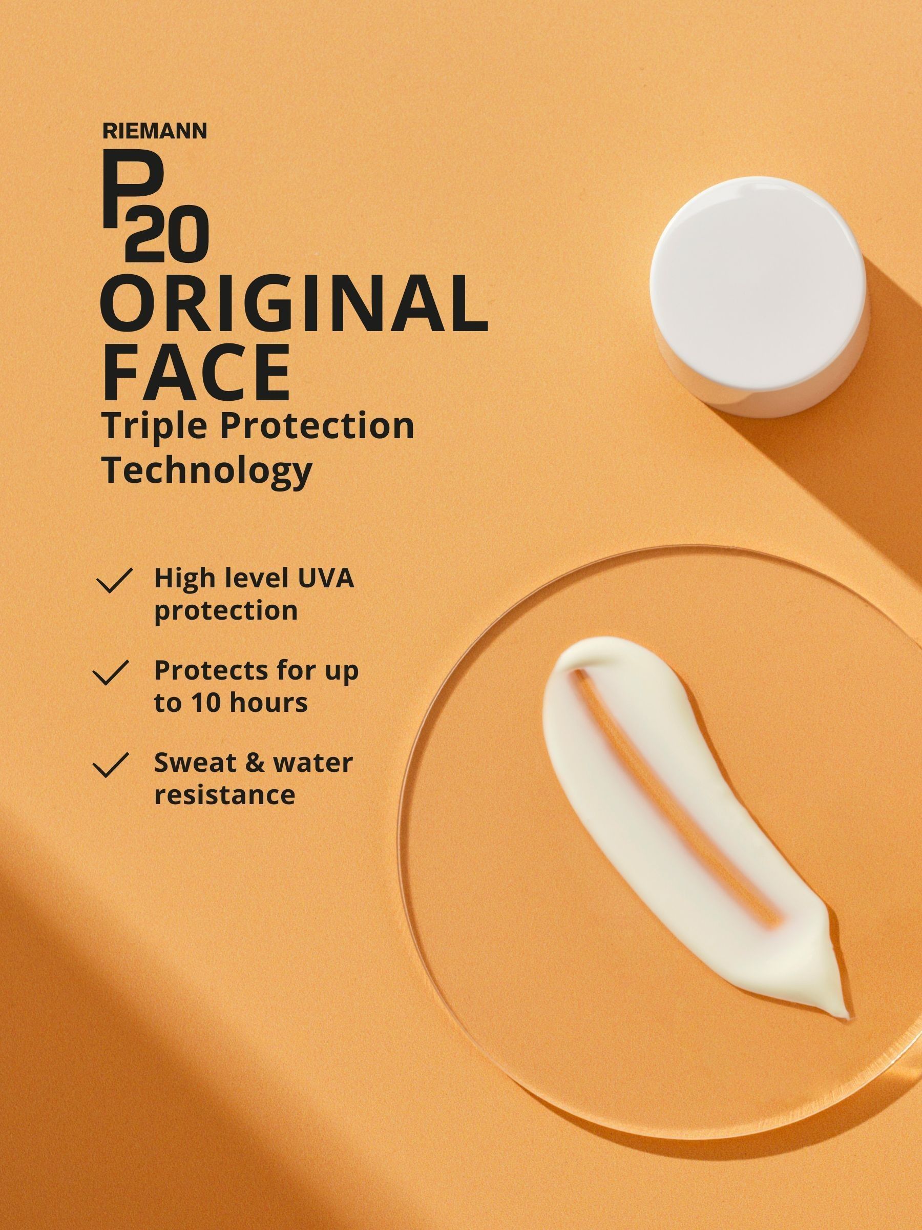 P20 Original SPF 30 sun cream, imported from the UK