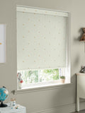 Sophie Allport sage green hedgehog roller blind (British brand)