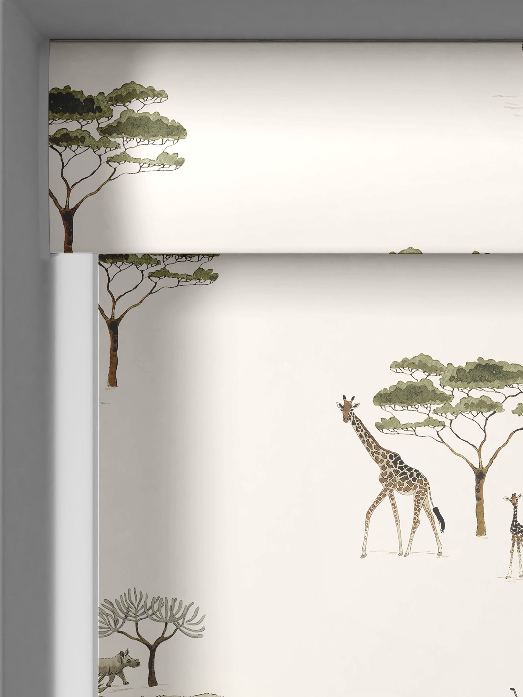 Sophie Allport Wild Savannah roller blind (British brand)