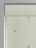 Sophie Allport sage green woodland hedgehog Roman blind - British product