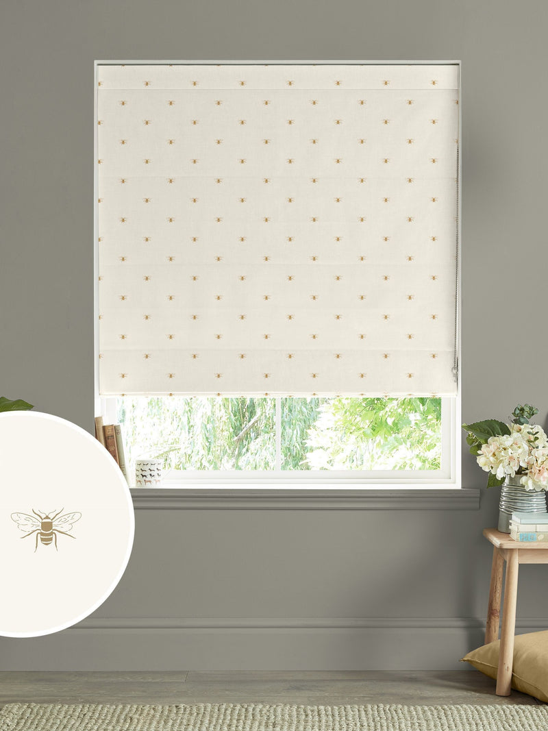 Sophie Allport cream bees Roman blind, UK version