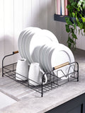 Black wire single tier drainer - British product