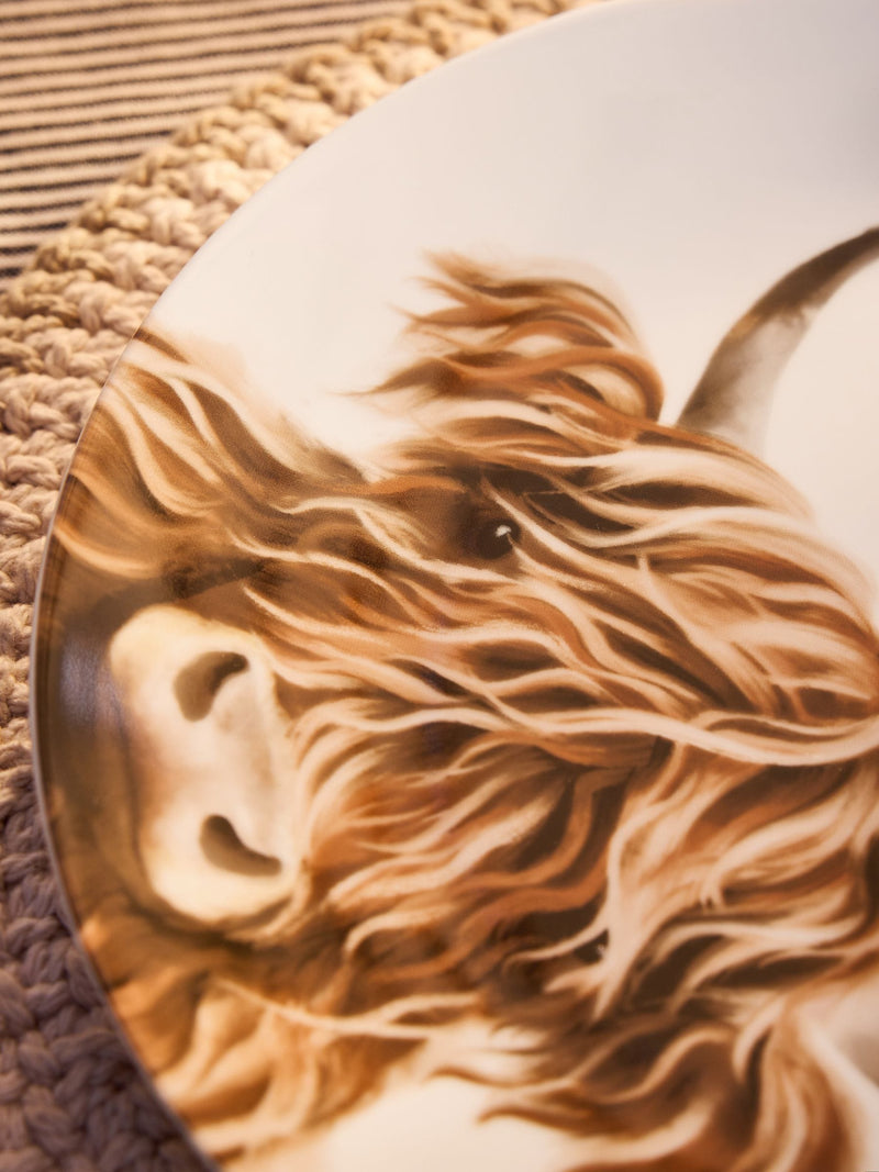 Hamish the Highland Cow porcelain dinner set 12 piece, UK version