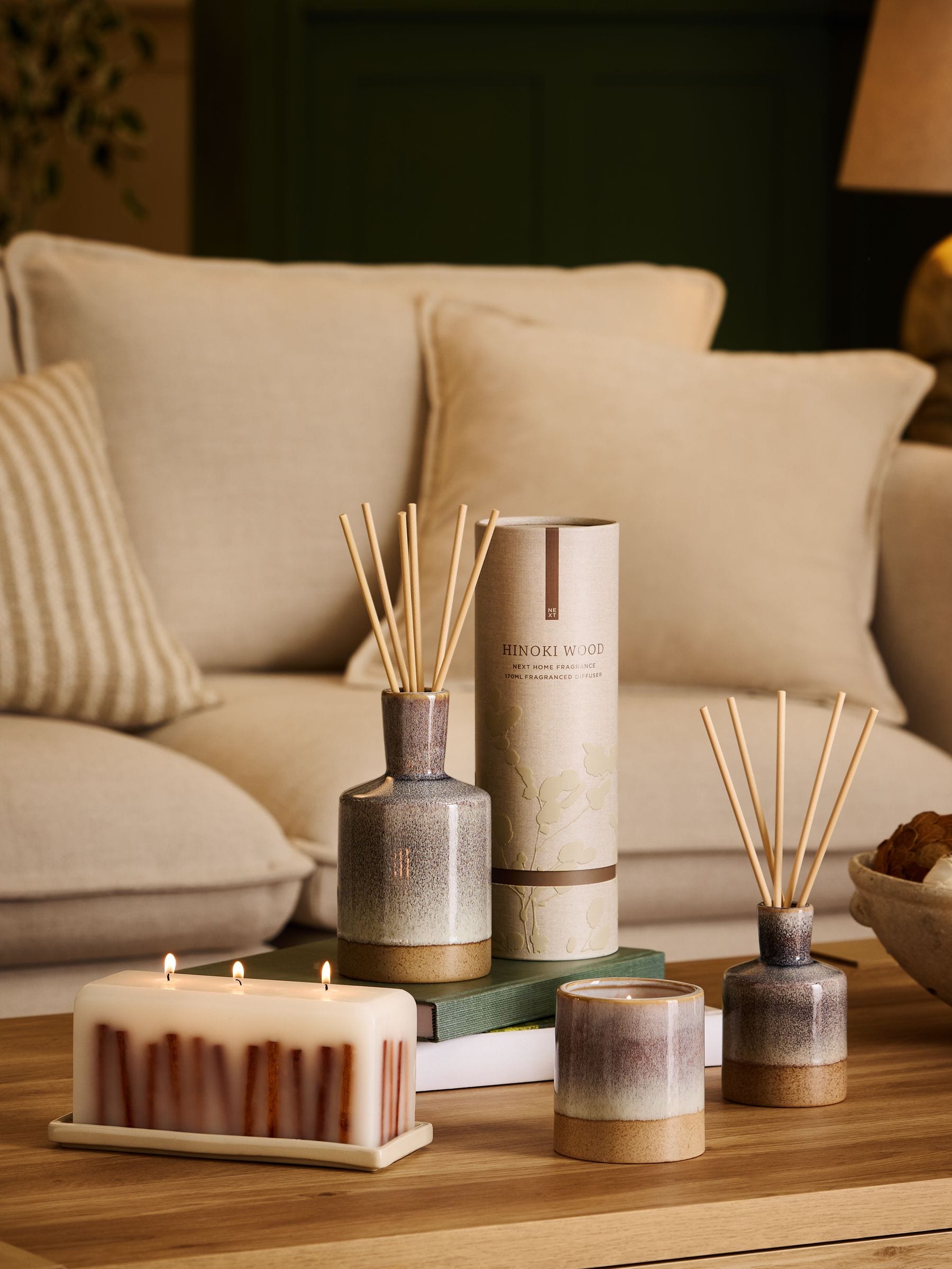 Country Luxe hinoki cedarwood lavender diffuser 170ml (British brand)