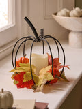Black pumpkin LED candle holder - British product