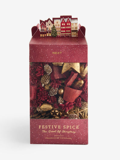 Next Red & Gold Festive Spice Pot Pourri Home Fragrance- Buy online at McGrocer