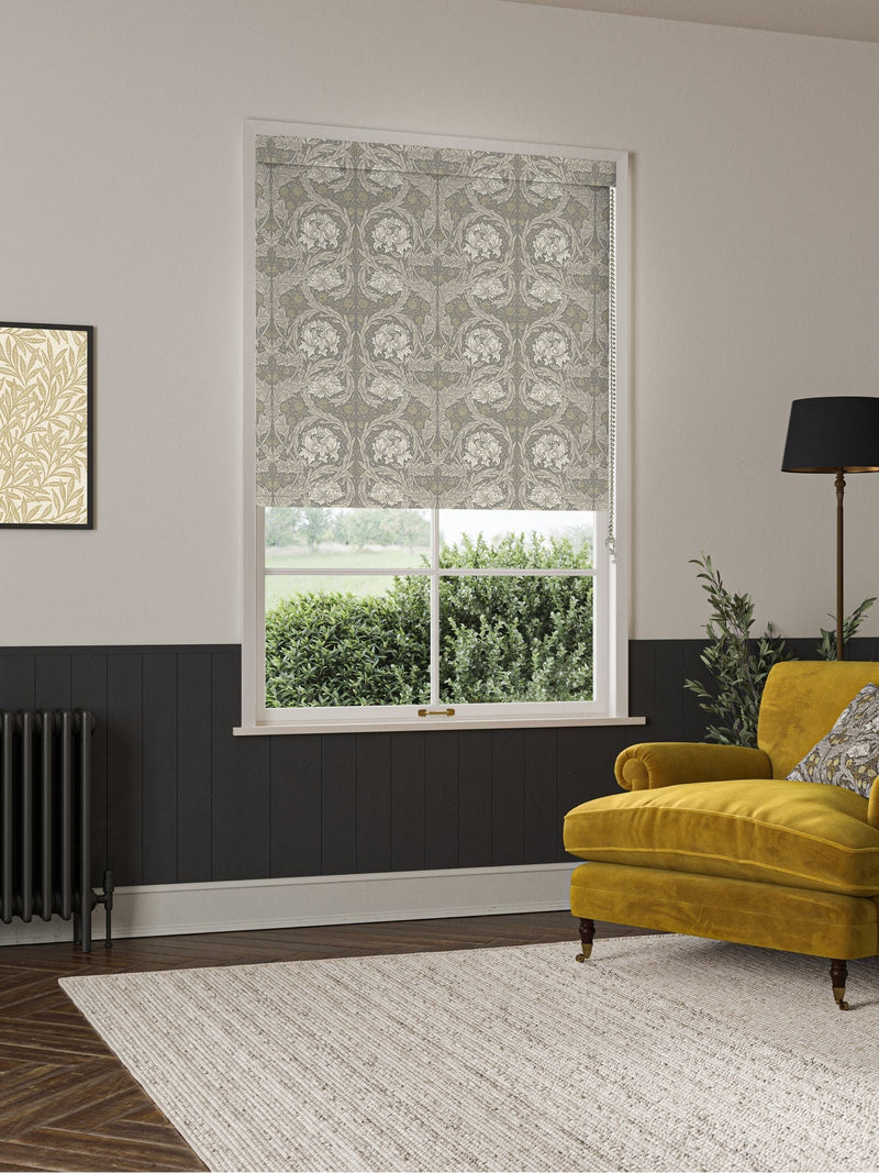 William Morris African Marigold roller blind, imported from the UK