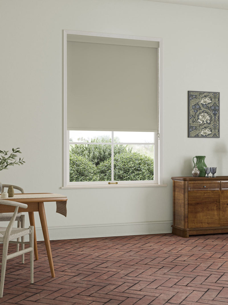 William Morris Fennel Green Waltham roller blind - British product