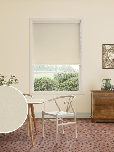 Next William Morris At Home Chalk Natural Waltham Made to Measure Roller Blind- Buy online at McGrocer