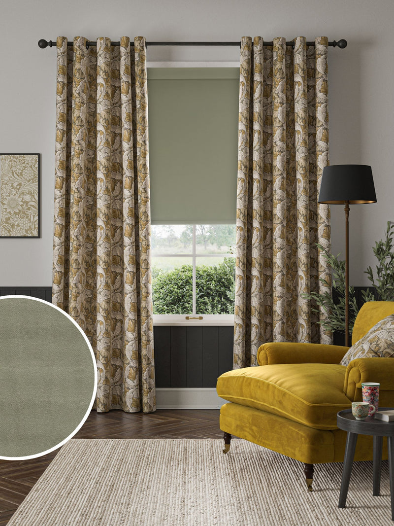 William Morris Hazel Brown roller blind, imported from the UK