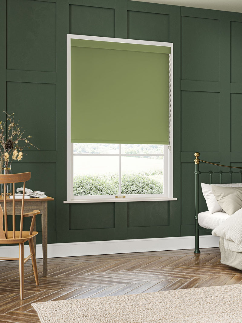 William Morris Nettle Green Waltham roller blind (British brand)