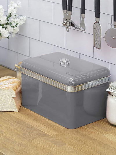 Swan Grey Retro Brotkasten 35 x 23 x 23 cm