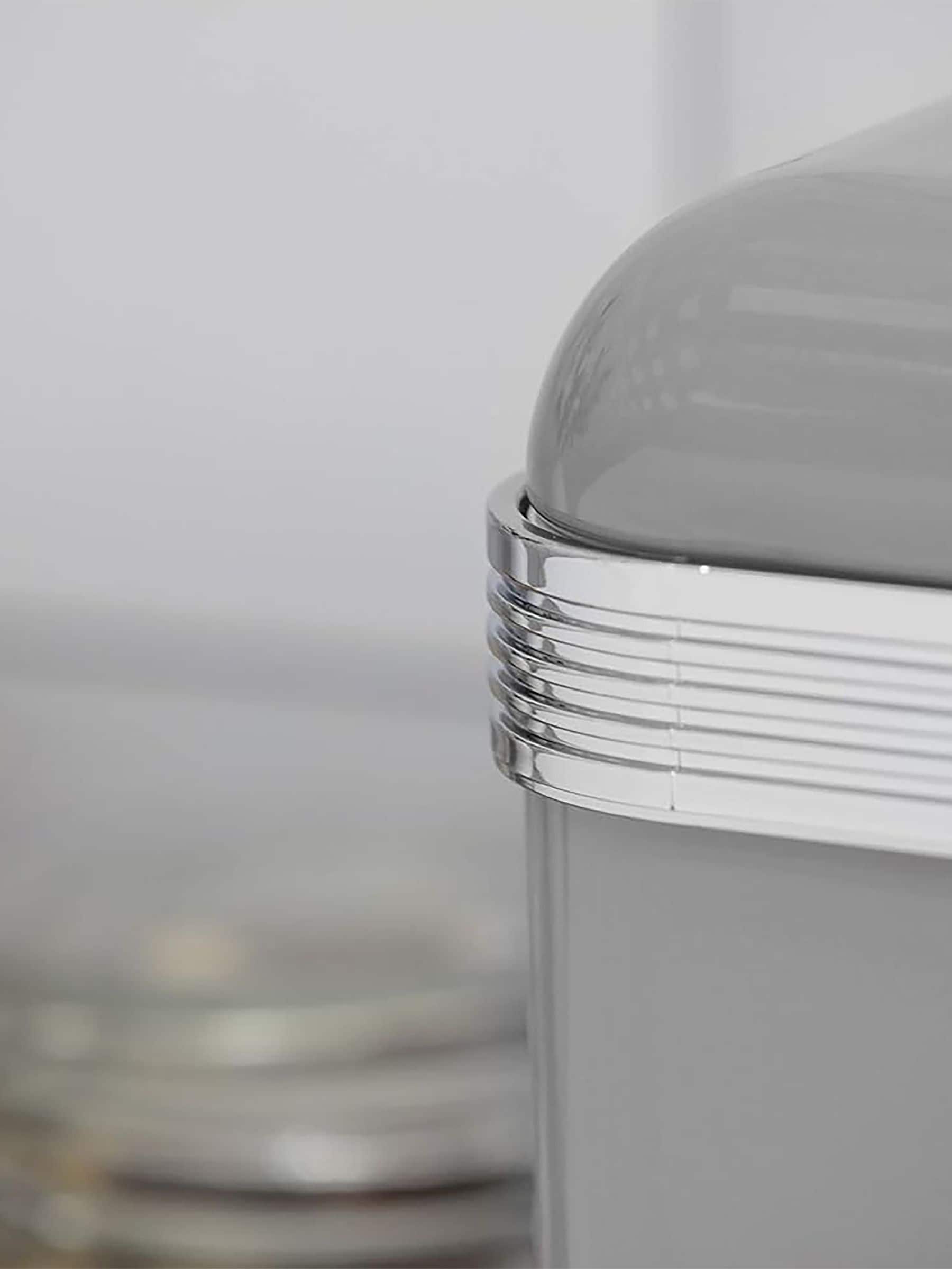 Swan Grey Retro Bread Bin 35cm width (British brand)