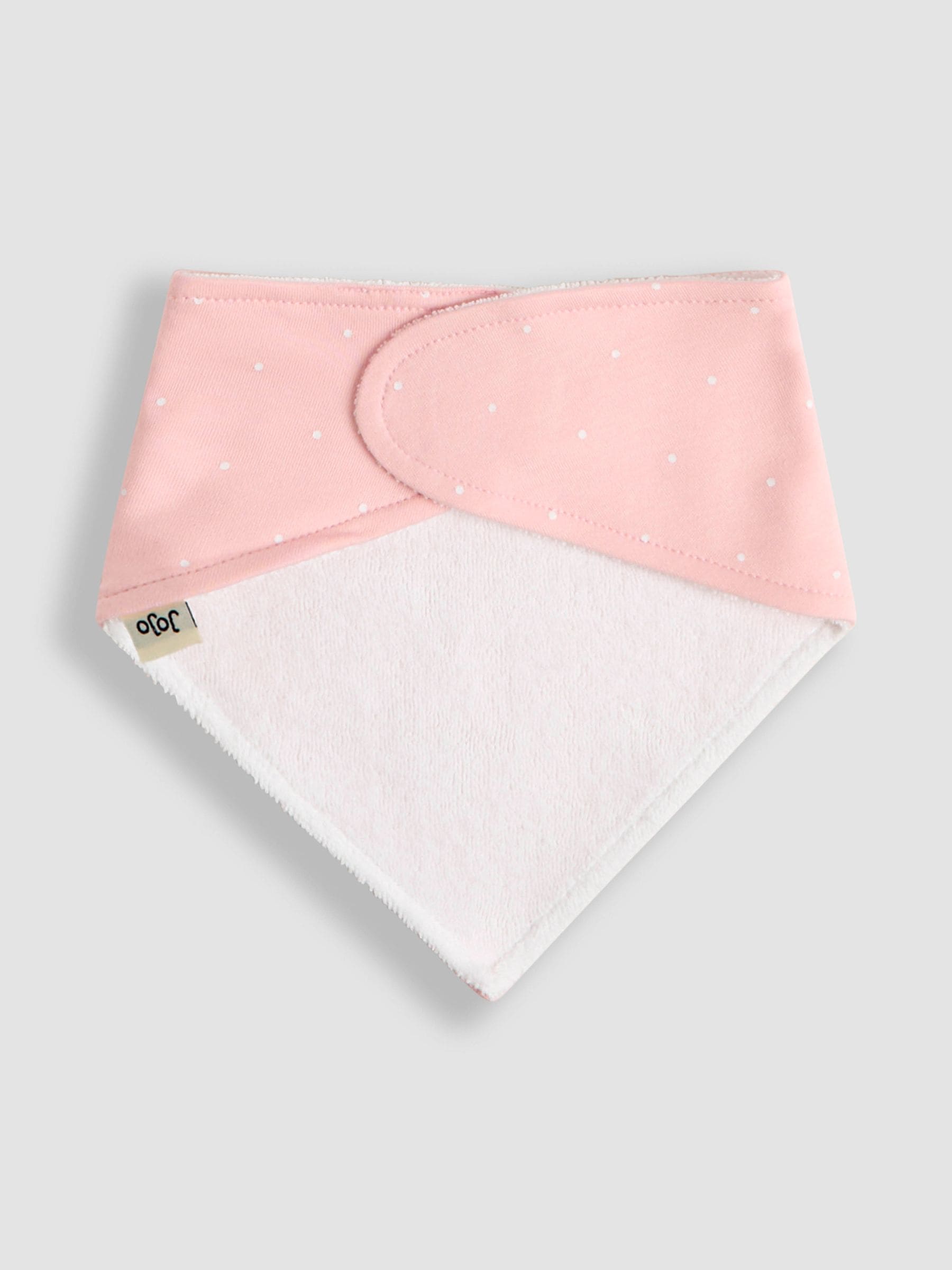 JoJo Maman Bébé pink dribble bib 3-pack, UK version