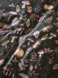 Natural black pumpkin reversible duvet cover and pillowcase set, imported from the UK