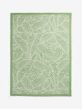 Nina Campbell green tree fern flatweave wool rug (British brand)
