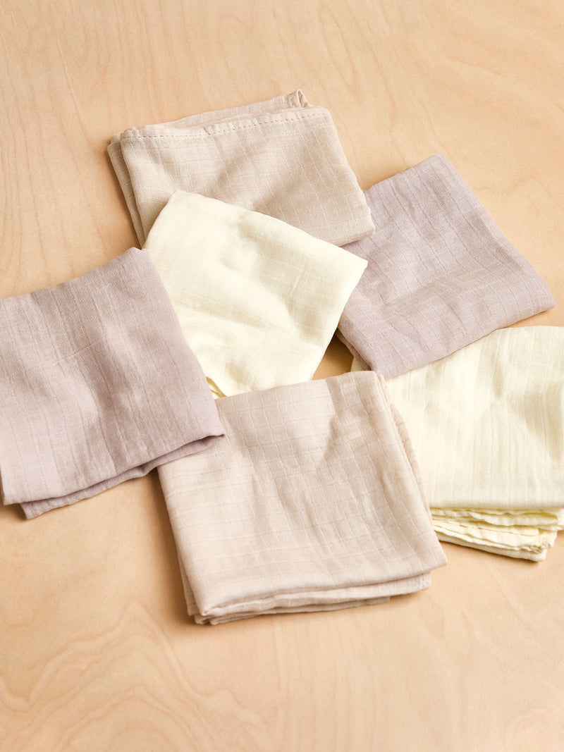 JoJo Maman Bébé neutral muslin squares 6 pack 60x60cm, UK version