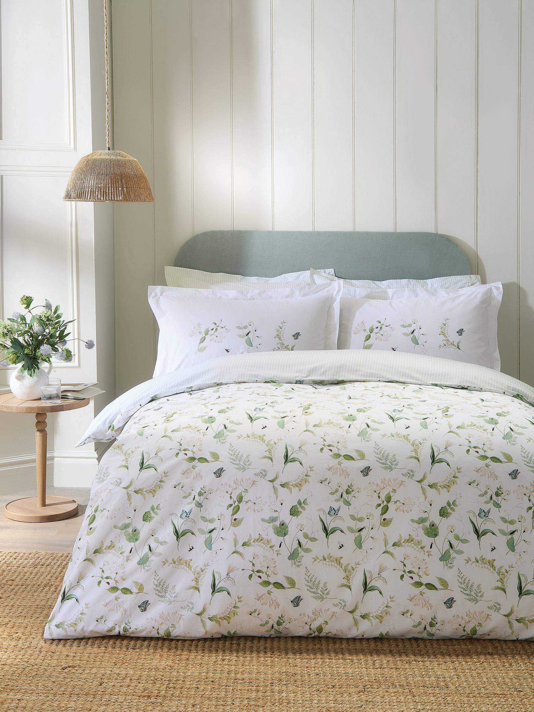 Sophie Allport Green Wild Floral bedding set (British brand)