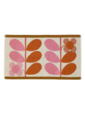 Orla Kiely bath mat blush stem bloom 90x50cm, imported from the UK