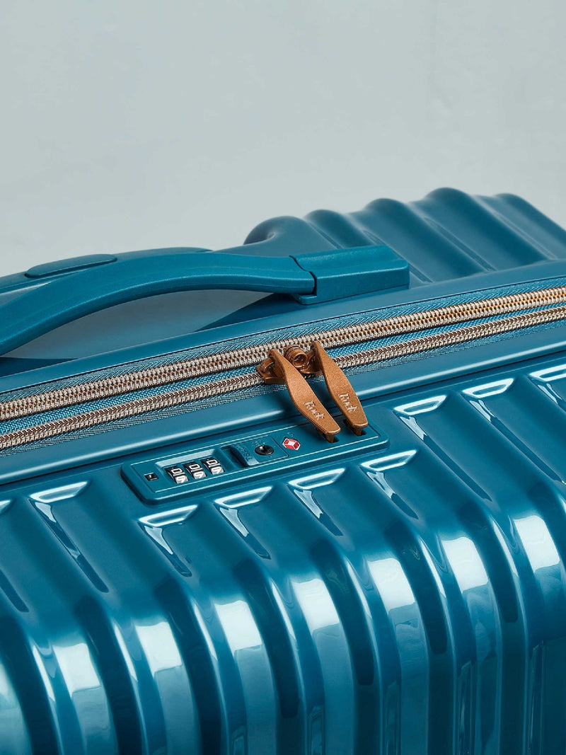 Rock Selene blue medium suitcase, imported from the UK