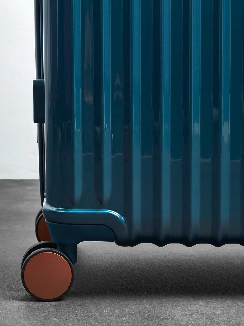 Rock Selene blue medium suitcase, imported from the UK