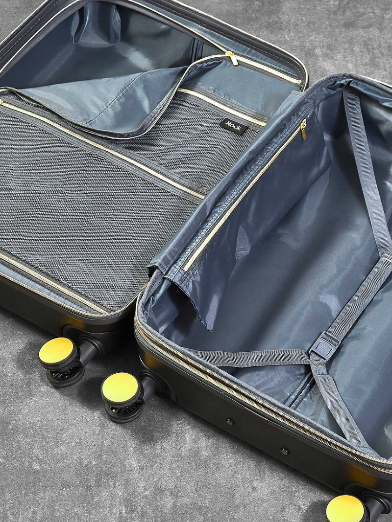 Rock Aria medium suitcase grey (British brand)