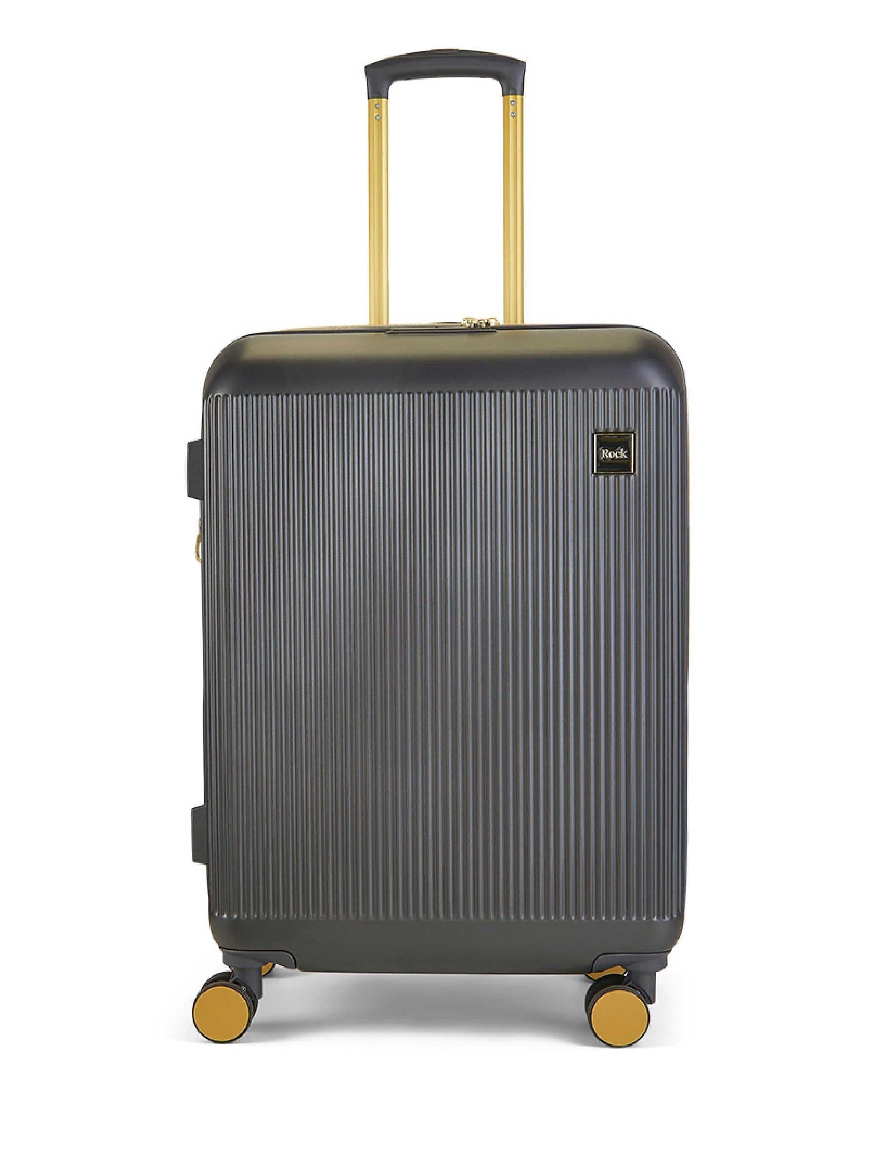Rock Aria medium suitcase grey (British brand)