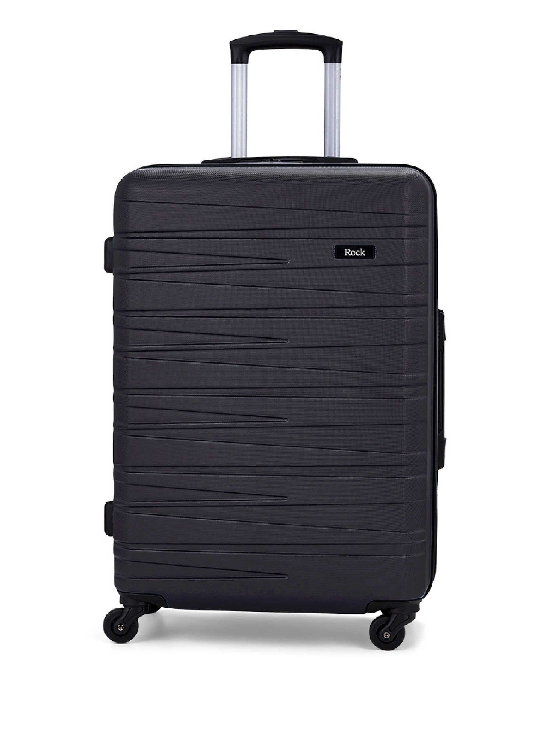 Rock Seattle medium hard-shell suitcase black (British brand)