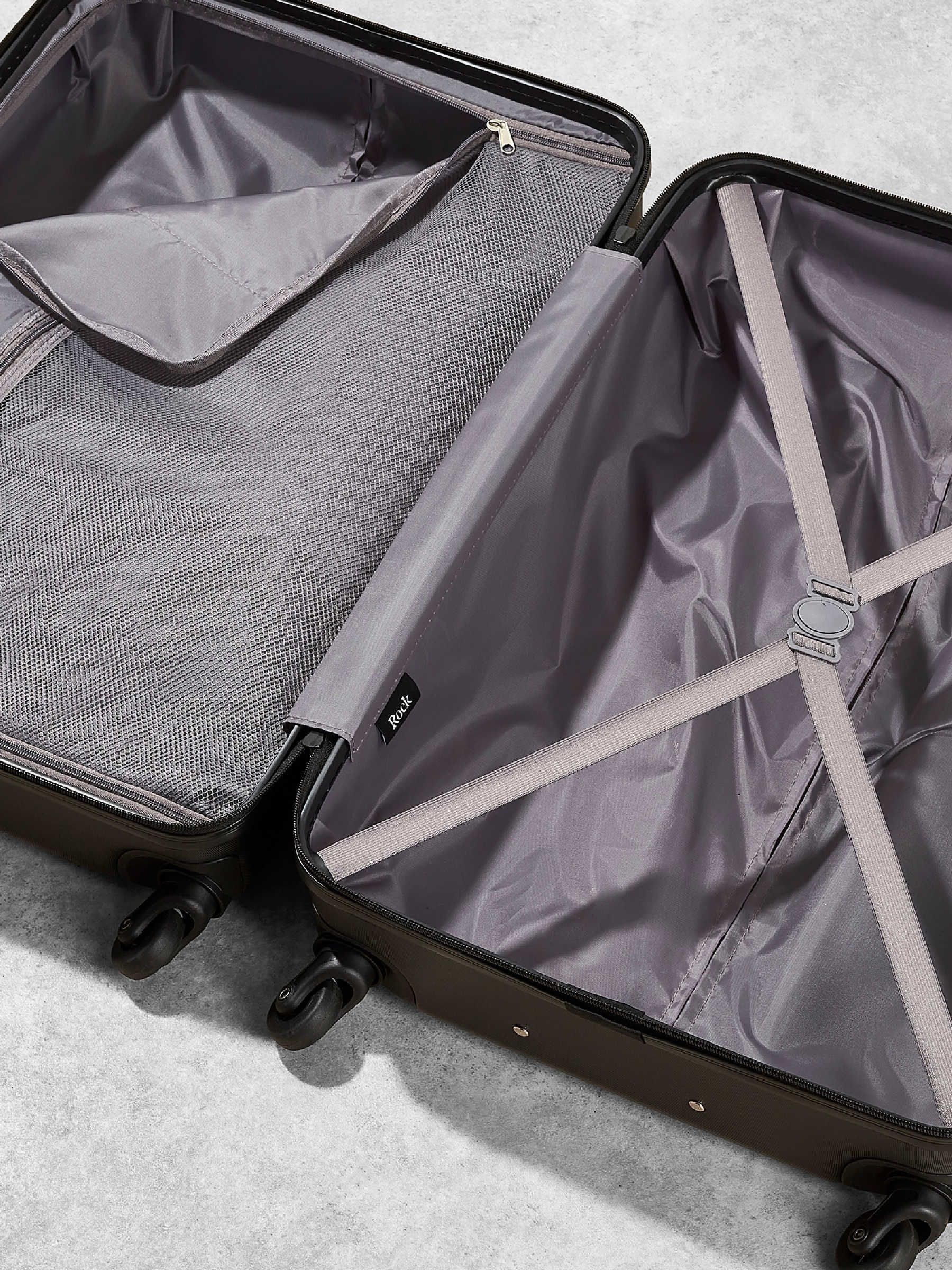 Rock Seattle medium hard-shell suitcase black (British brand)