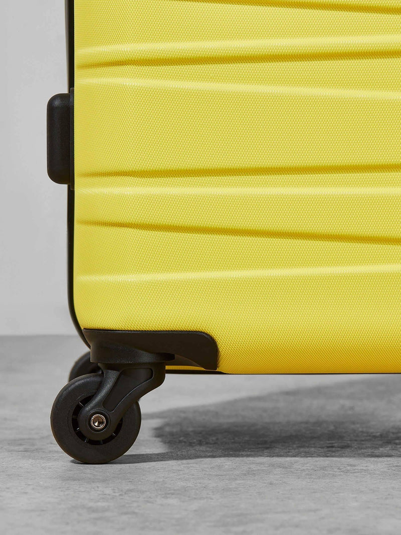 Rock Luggage yellow Seattle cabin suitcase, imported from the UK