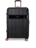 Rock Selene large black suitcase with expandable capacity - British product