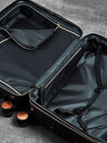Rock Selene large black suitcase with expandable capacity - British product
