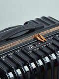 Rock Selene large black suitcase with expandable capacity - British product