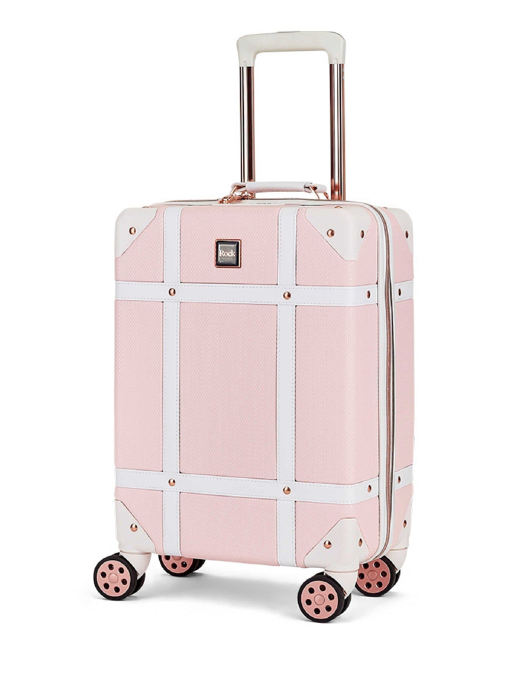 Rock vintage pink cabin suitcase, imported from the UK