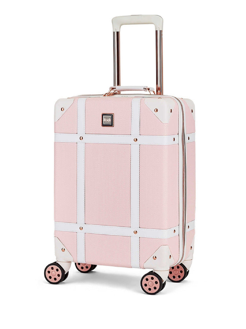 Rock vintage pink cabin suitcase, imported from the UK