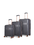 Rock Selene grey 3 piece suitcase set (British brand)