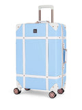 Rock Luggage Blue Vintage Medium Suitcase