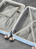 Rock Luggage Blue Vintage Medium Suitcase