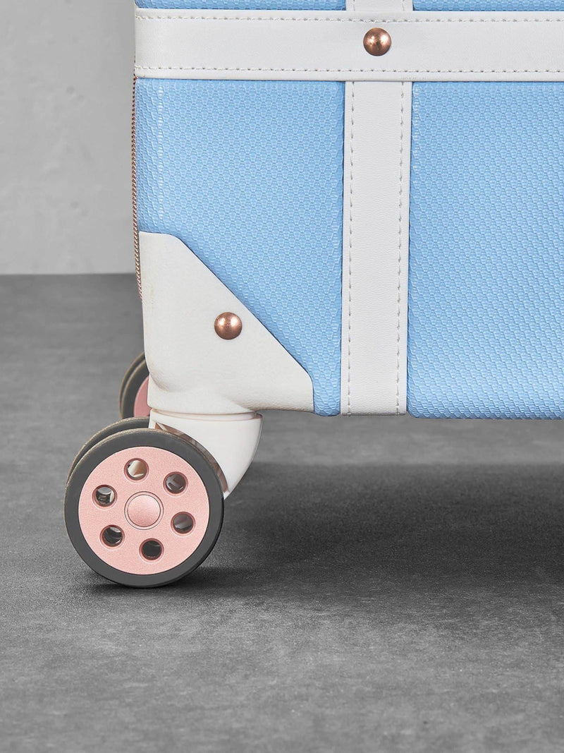 Rock Luggage Blue Vintage Medium Suitcase