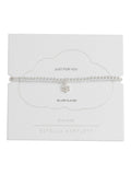 Estella Bartlett silver tone open petal flower bracelet - British product