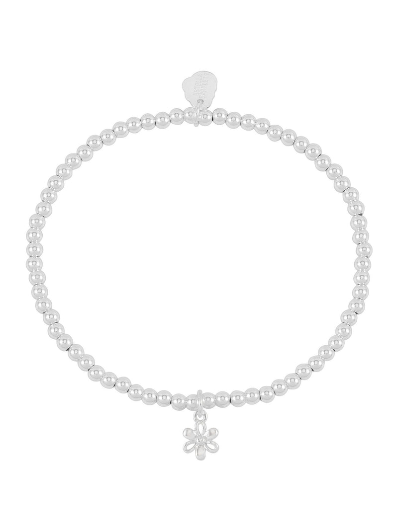 Estella Bartlett silver tone open petal flower bracelet - British product