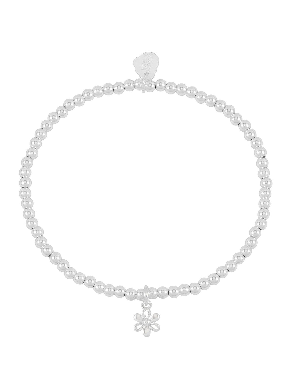 Estella Bartlett silver tone open petal flower bracelet - British product