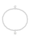 Estella Bartlett silver tone open petal flower bracelet - British product