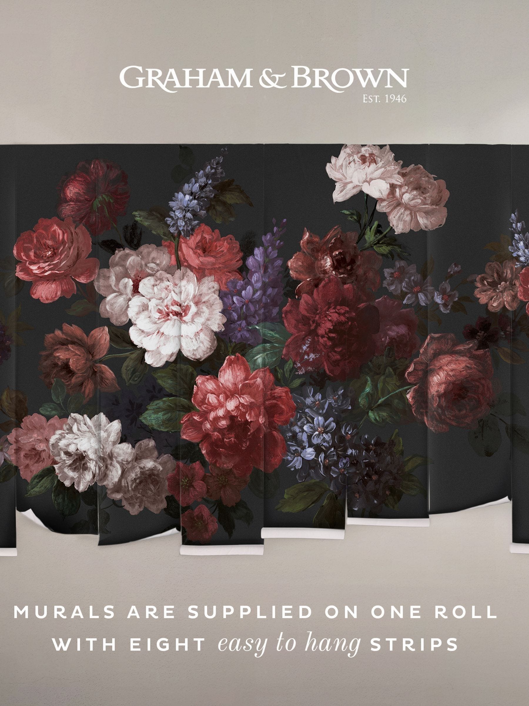 Graham & Brown Vintage Bloem wall mural 4M (British brand)