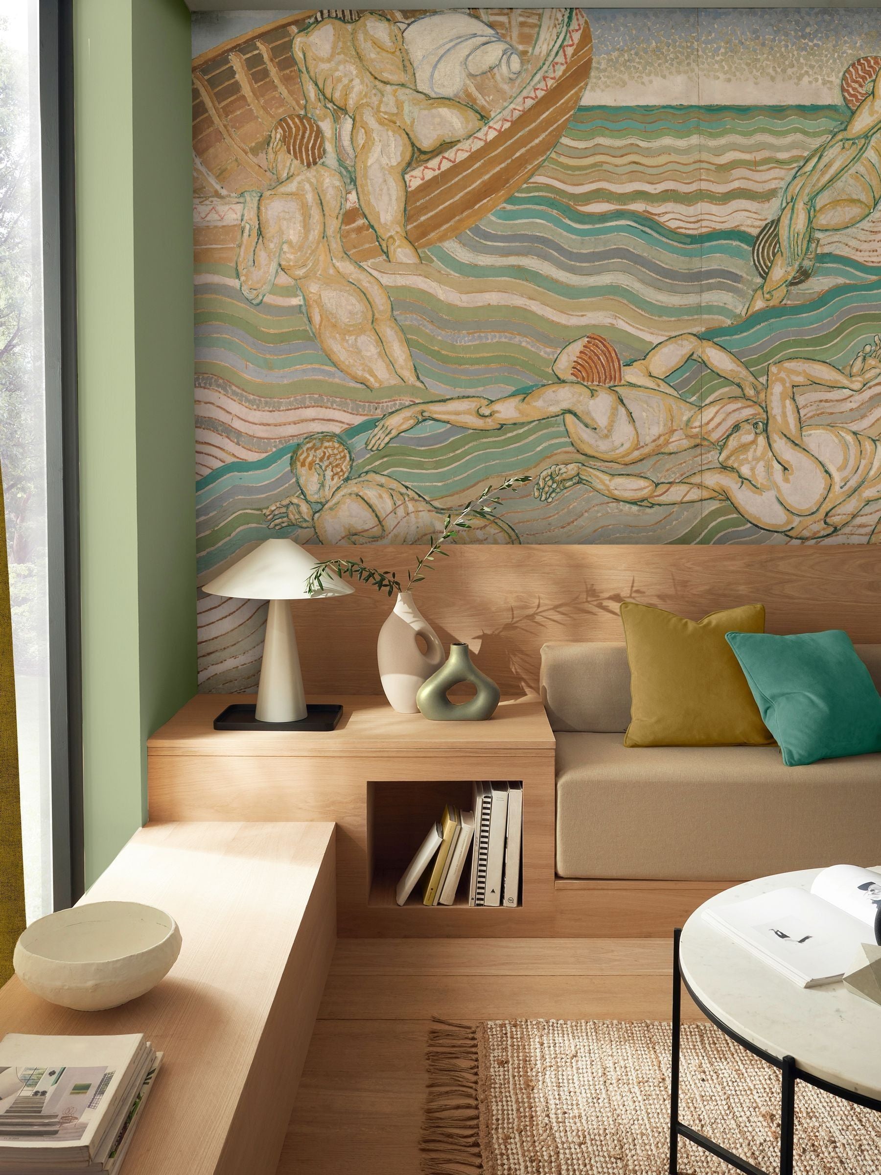 Graham & Brown Tate Grant Bathing mural 3.5m, imported from the UK