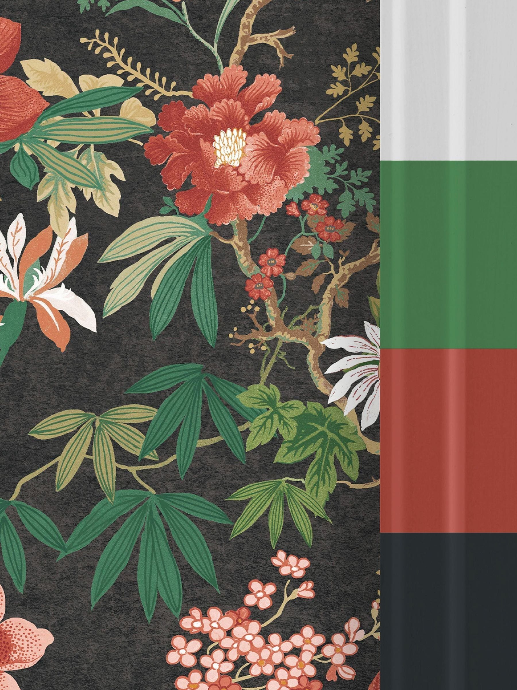 Graham & Brown Black Kimono mural 4M, imported from the UK