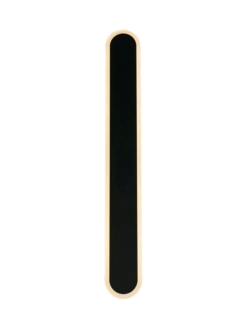 Searchlight Paris LED wall light in sand black frosted finish, UK version